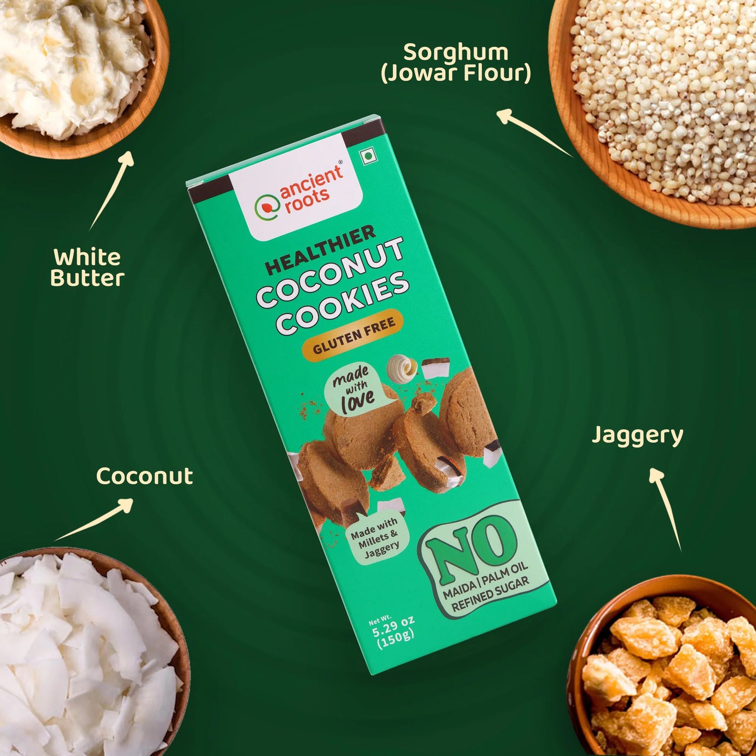 Healthier Coconut Cookies