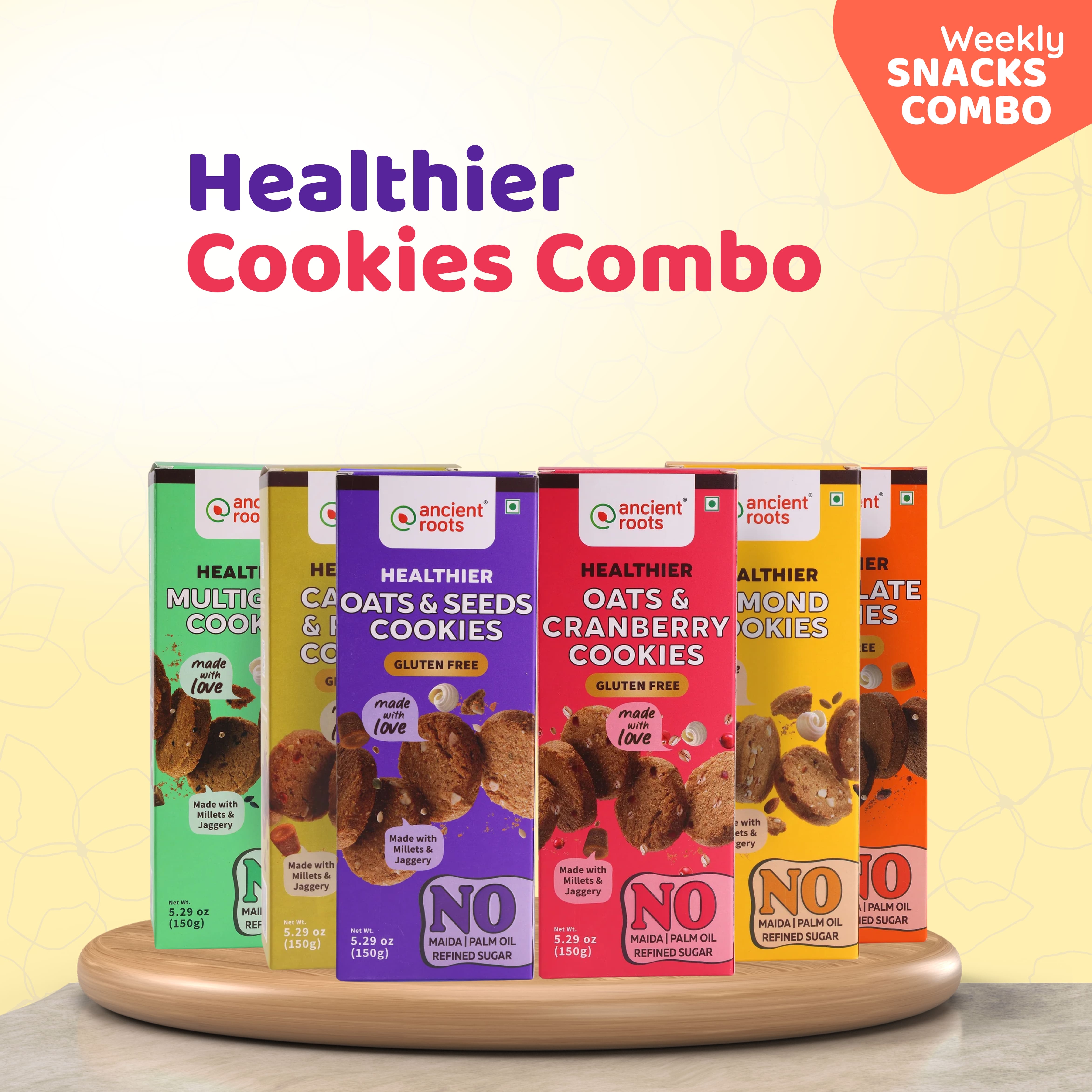Cookies Weekly Snacks Combo – Ancient Roots India