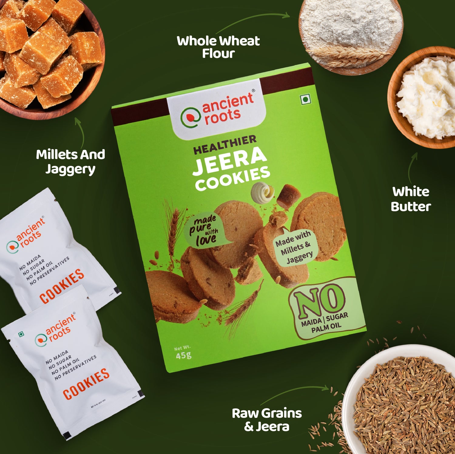 Healthier Jeera Cookies