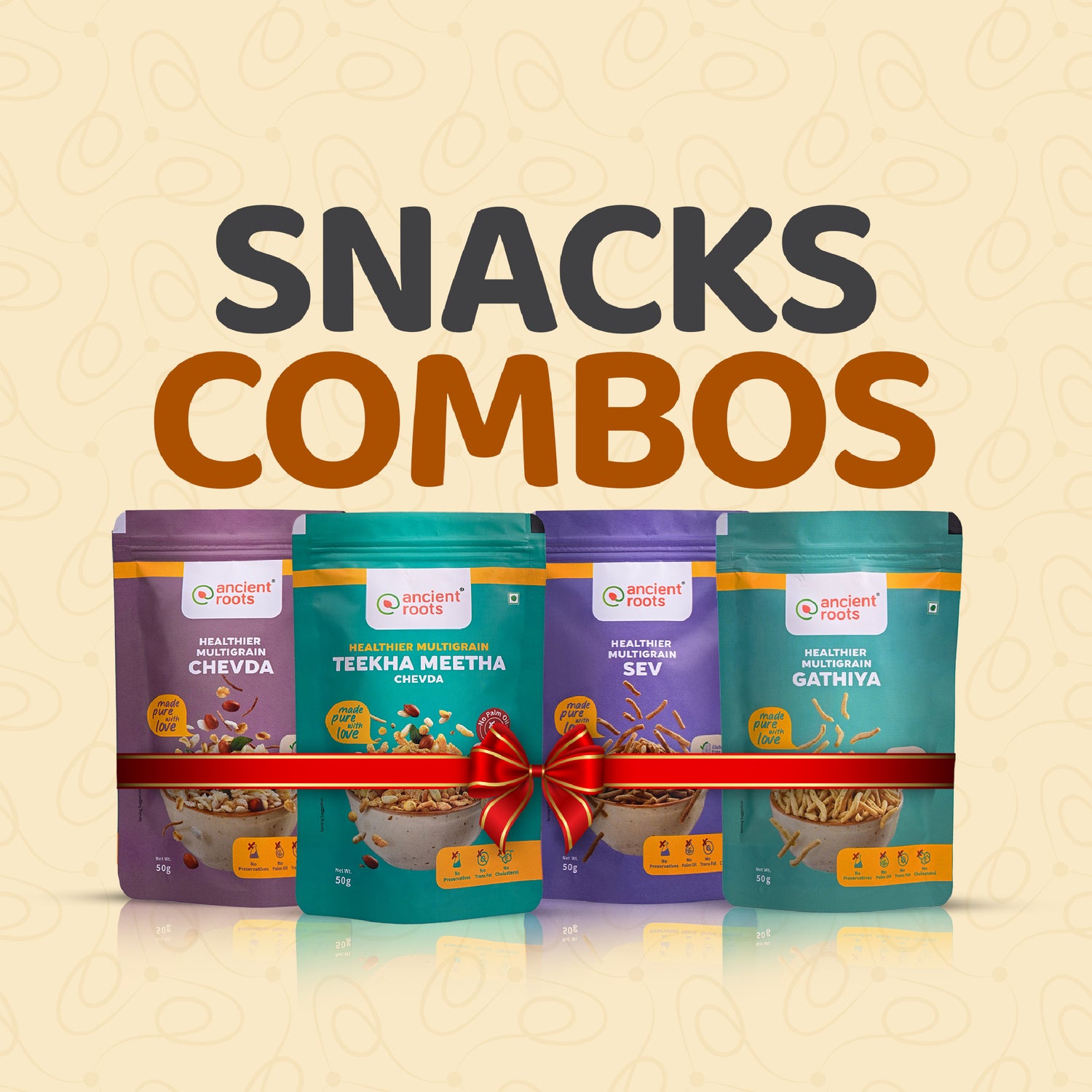 Healthier Multigrain Snacks Combo - 50g Pack of 4