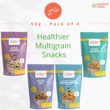 Healthier Multigrain Snacks Combo - 50g Pack of 4
